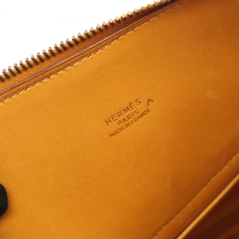 HERMES Bolide31 藏紅花手提包 異國皮革 孔氏鱷魚皮 裂解 棕色 二手 女士-3
