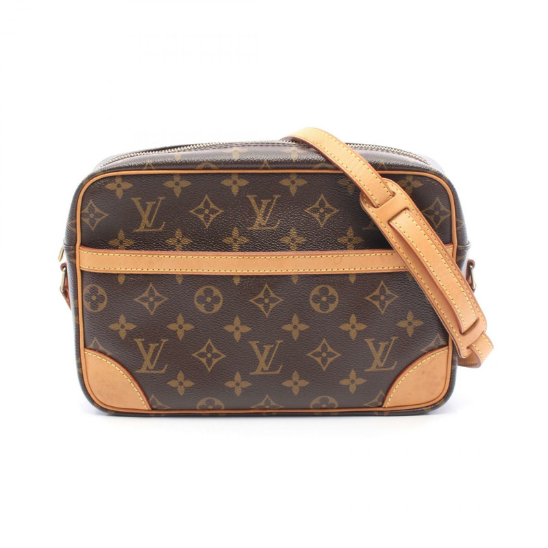 LOUIS VUITTON Trocadero 27 肩斜背包 M51274 Monogram 皮革 棕色-0