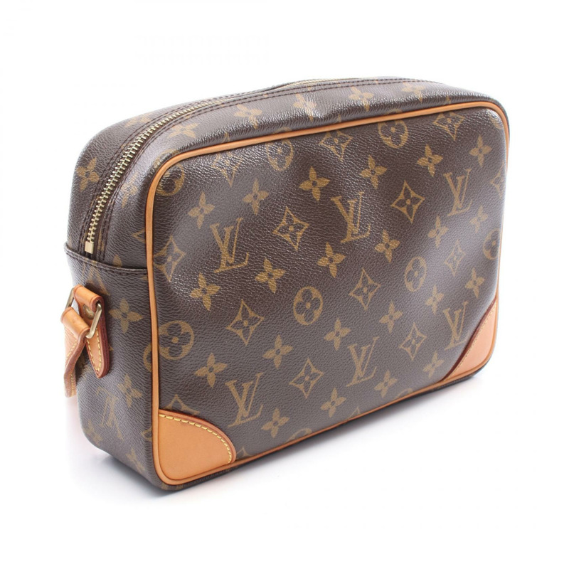 LOUIS VUITTON Trocadero 27 肩斜背包 M51274 Monogram 皮革 棕色-1