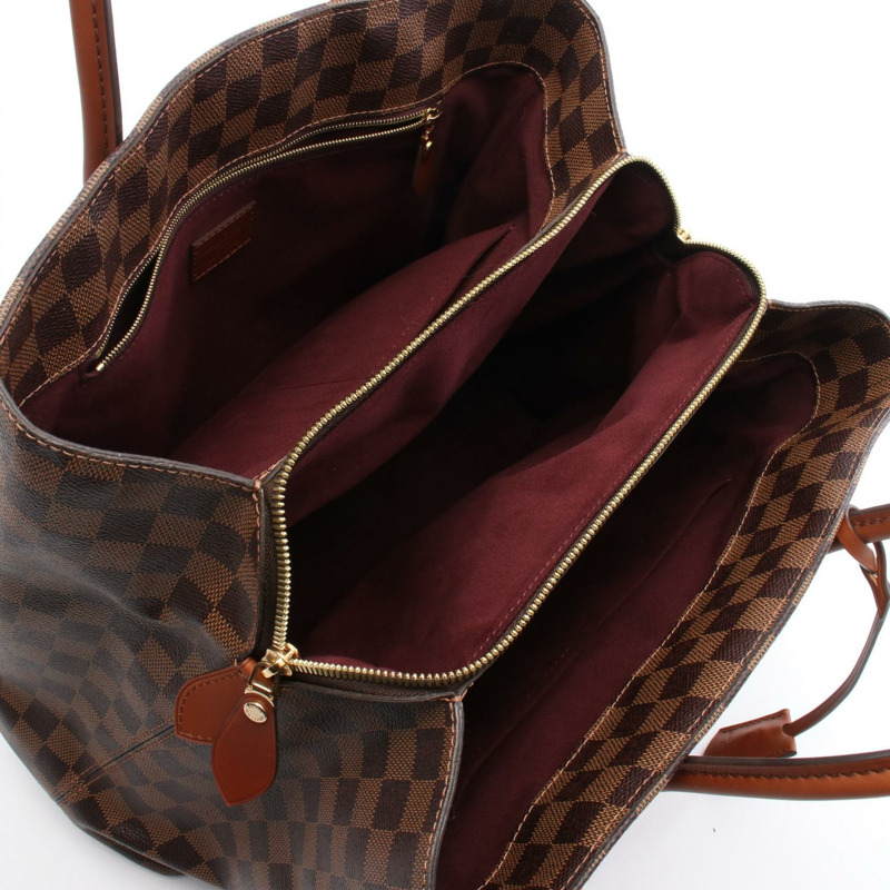 LOUIS VUITTON Ascot 手提包 N41273 Damier 帆布皮革 Ebene 二手女士 LV-2