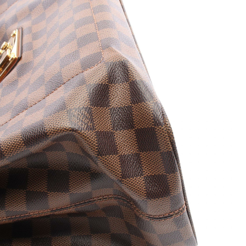 LOUIS VUITTON Ascot 手提包 N41273 Damier 帆布皮革 Ebene 二手女士 LV-4