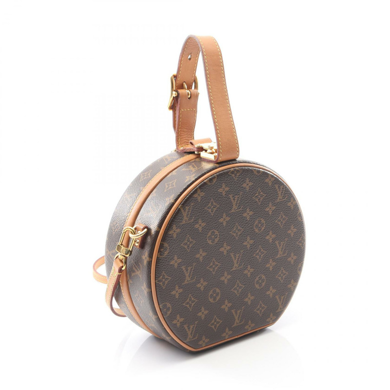 路易威登 Petit Boite Chapeau 斜背包手提包 M43514 Monogram 皮革 LV-1