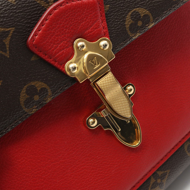 LOUIS VUITTON Victoire 鏈條單肩包 M41731 Monogram Cerise 二手女款 LV-8