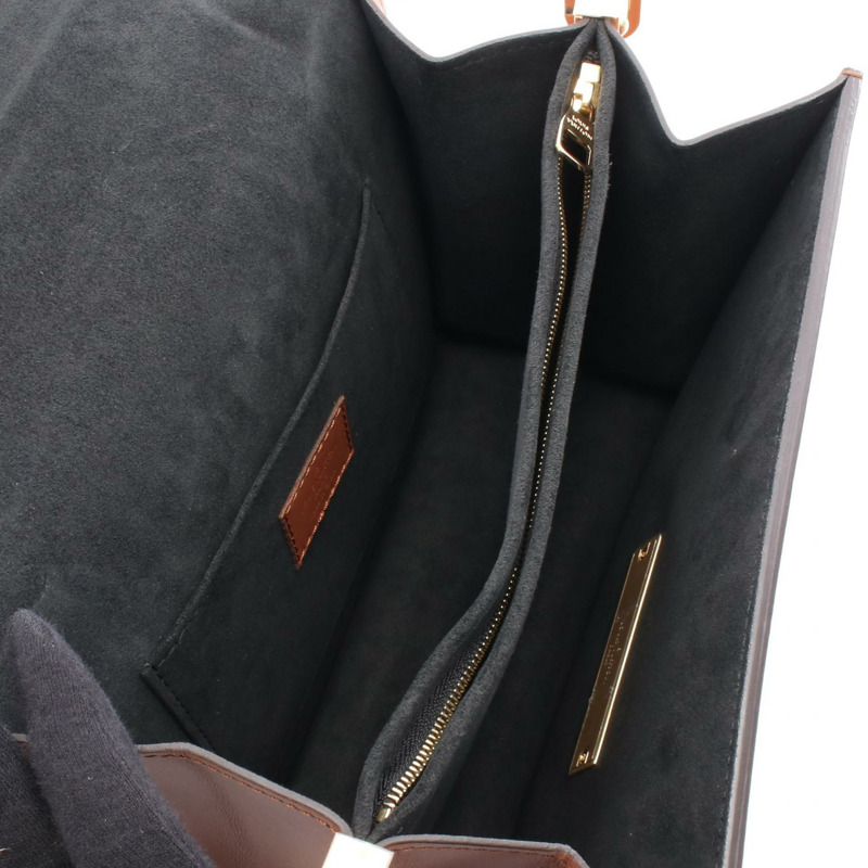LOUIS VUITTON Dauphine MM 鏈條單肩包 M45958 Monogram Reverse 棕色 二手-2