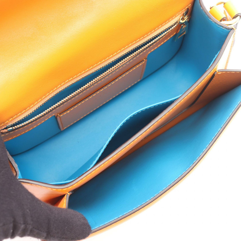 LOUIS VUITTON LV Pont Neuf 單肩斜背包 M55946 皮革夏季金色-2