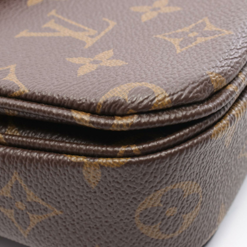 LOUIS VUITTON Pochette Metis MM 斜背包 手提包 M44875 Monogram 皮革 棕色-5