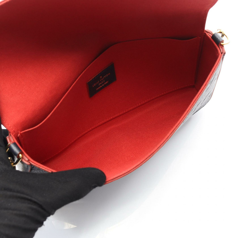 路易威登 Pochette Felice 鏈條單肩包 M64099 Monogram empreinte 海軍藍-2