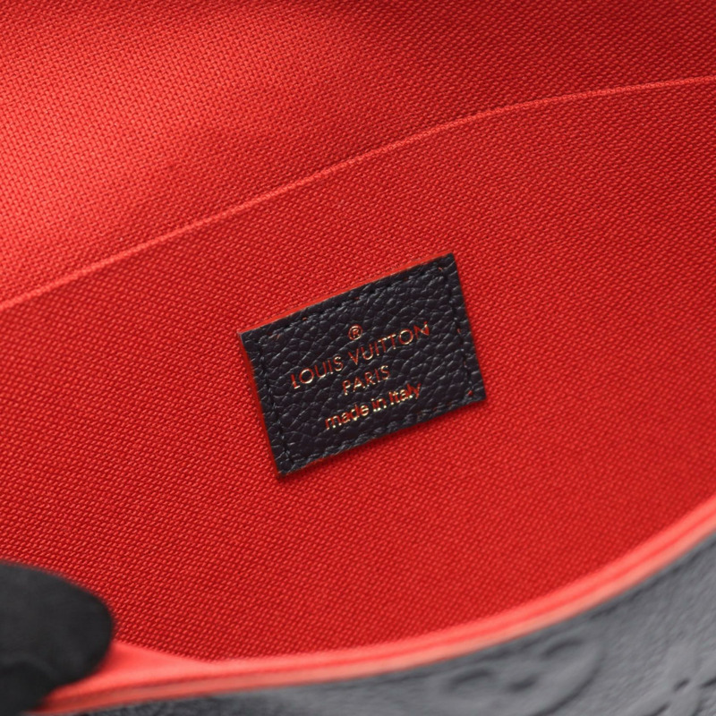 路易威登 Pochette Felice 鏈條單肩包 M64099 Monogram empreinte 海軍藍-3