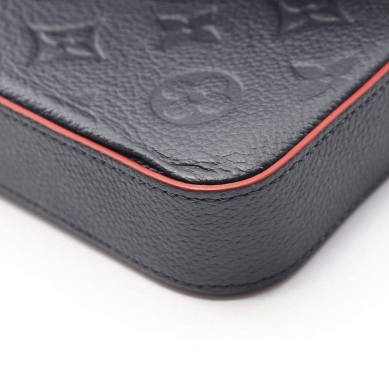路易威登 Pochette Felice 鏈條單肩包 M64099 Monogram empreinte 海軍藍-6