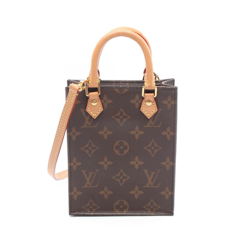 路易威登 Petit Sac Plat Sholder 手提包 M69442 Monogram 帆布 二手 LV-0