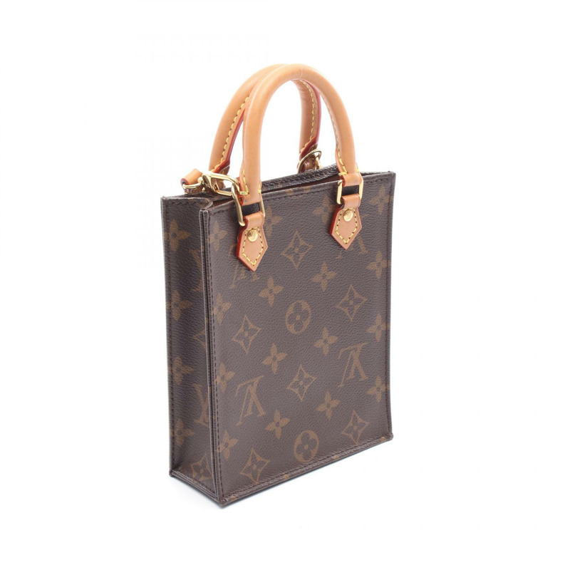 路易威登 Petit Sac Plat Sholder 手提包 M69442 Monogram 帆布 二手 LV-1