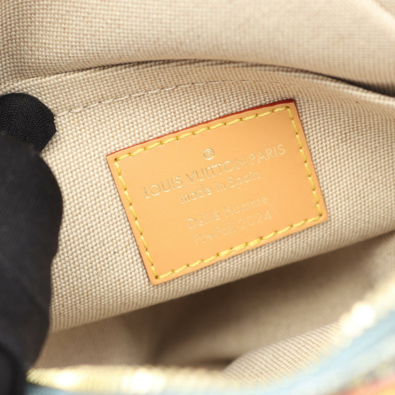 LOUIS VUITTON Chess Messenger 單肩斜背包 手提包 N40706 Damier 牛仔布 LV-3