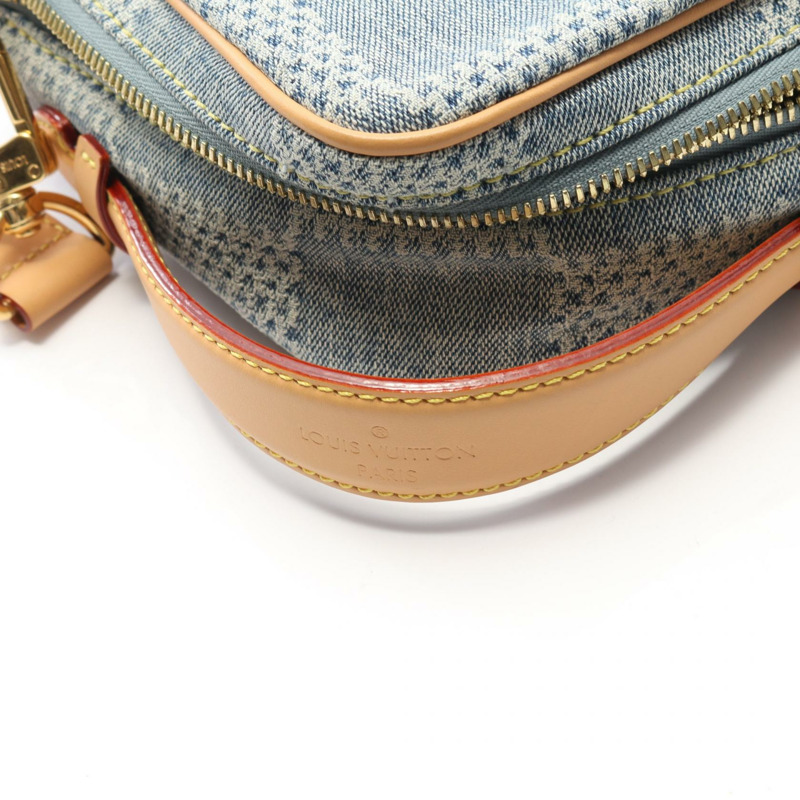 LOUIS VUITTON Chess Messenger 單肩斜背包 手提包 N40706 Damier 牛仔布 LV-5