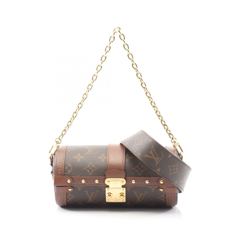 LOUIS VUITTON papillon trunk chain 單肩包 M57835 Monogram 皮革 棕色 LV-0