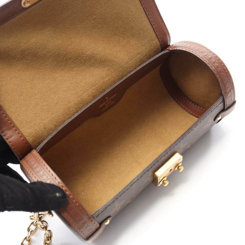 LOUIS VUITTON papillon trunk chain 單肩包 M57835 Monogram 皮革 棕色 LV-2
