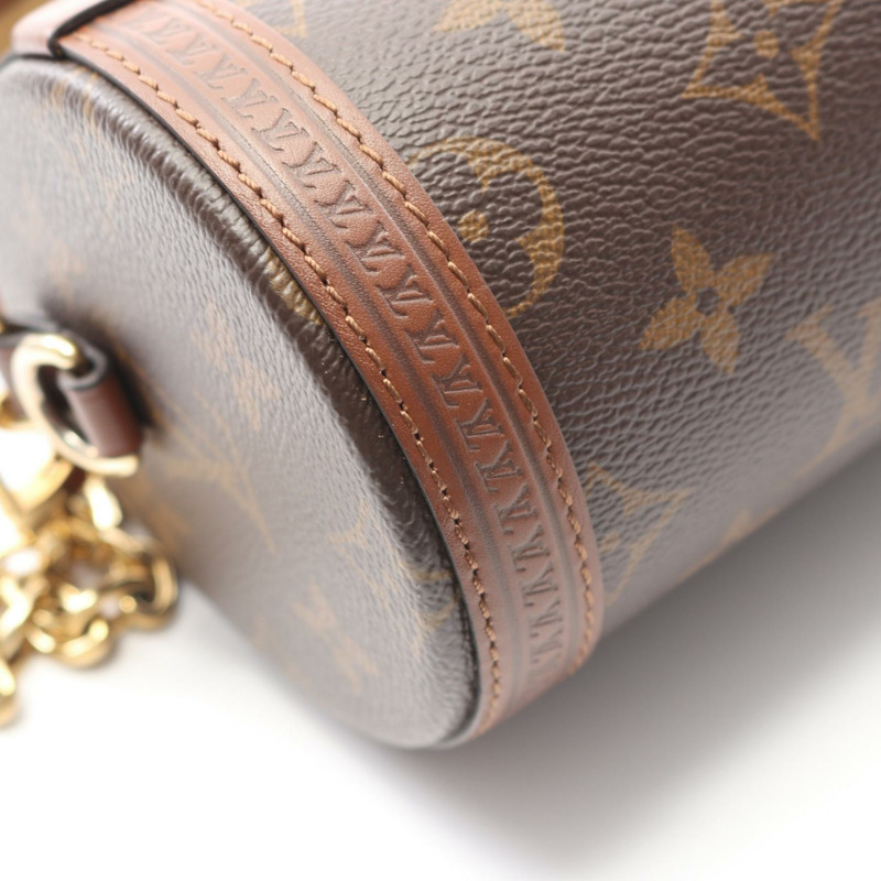 LOUIS VUITTON papillon trunk chain 單肩包 M57835 Monogram 皮革 棕色 LV-4