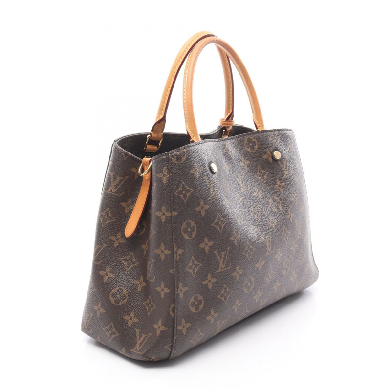 LOUIS VUITTON Montaigne 中型單肩包 手提包 M41056 Monogram 皮革 棕色-1