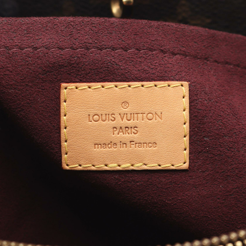 LOUIS VUITTON Montaigne 中型單肩包 手提包 M41056 Monogram 皮革 棕色-3