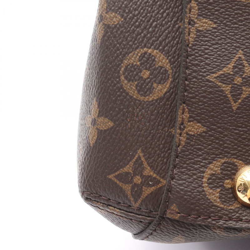 LOUIS VUITTON Montaigne 中型單肩包 手提包 M41056 Monogram 皮革 棕色-7