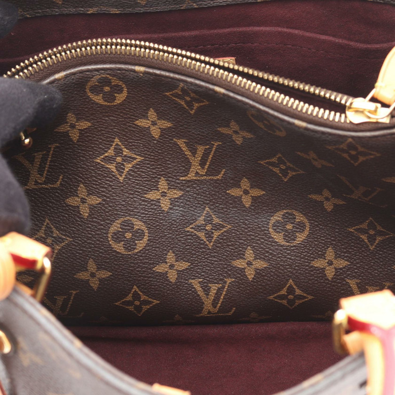 LOUIS VUITTON Montaigne 中型單肩包 手提包 M41056 Monogram 皮革 棕色-10
