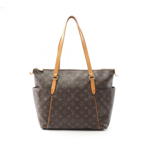 LOUIS VUITTON Totally MM 手提包 M56689 Monogram 帆布皮革棕色二手 LV