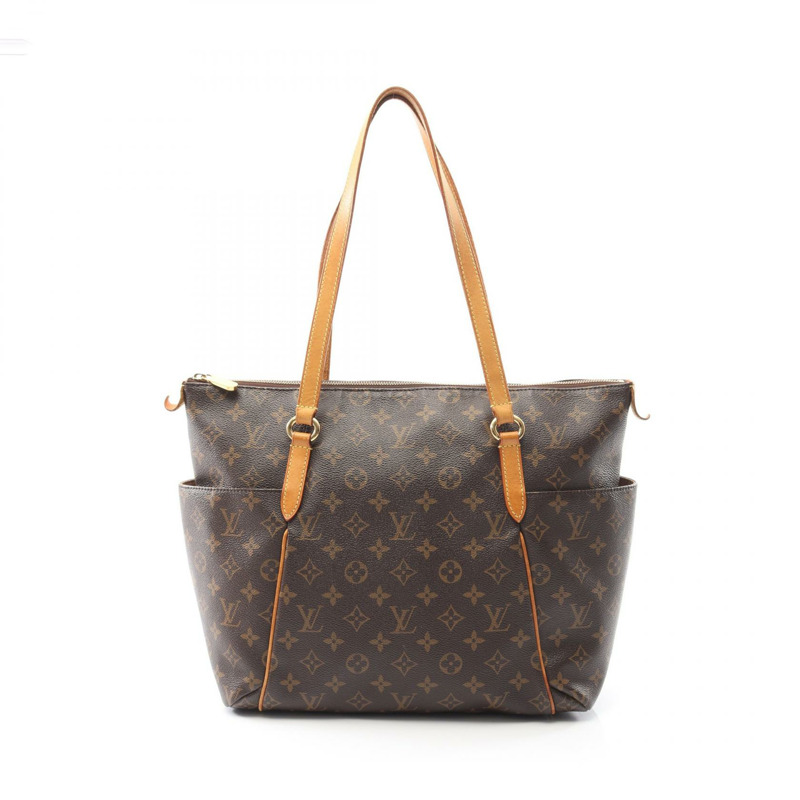 LOUIS VUITTON Totally MM 手提包 M56689 Monogram 帆布皮革棕色二手 LV-0