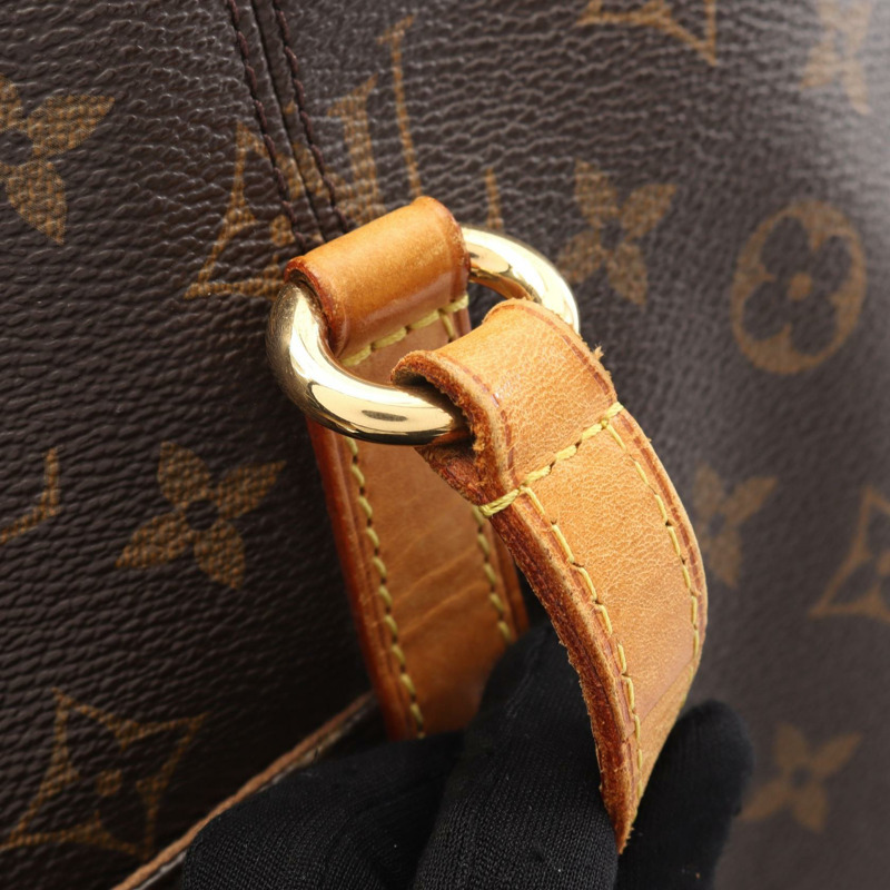 LOUIS VUITTON Totally MM 手提包 M56689 Monogram 帆布皮革棕色二手 LV-10