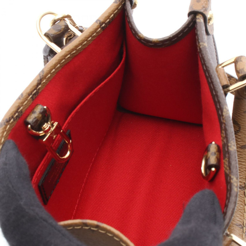 LOUIS VUITTON On the Go BB 斜背包 M46839 Monogram Reverse 棕色 LV-2