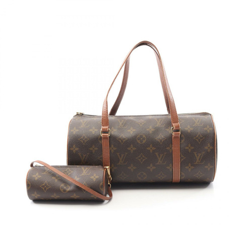 LOUIS VUITTON Papillon 30 舊式單肩包手提包 M51365 Monogram 帆布二手