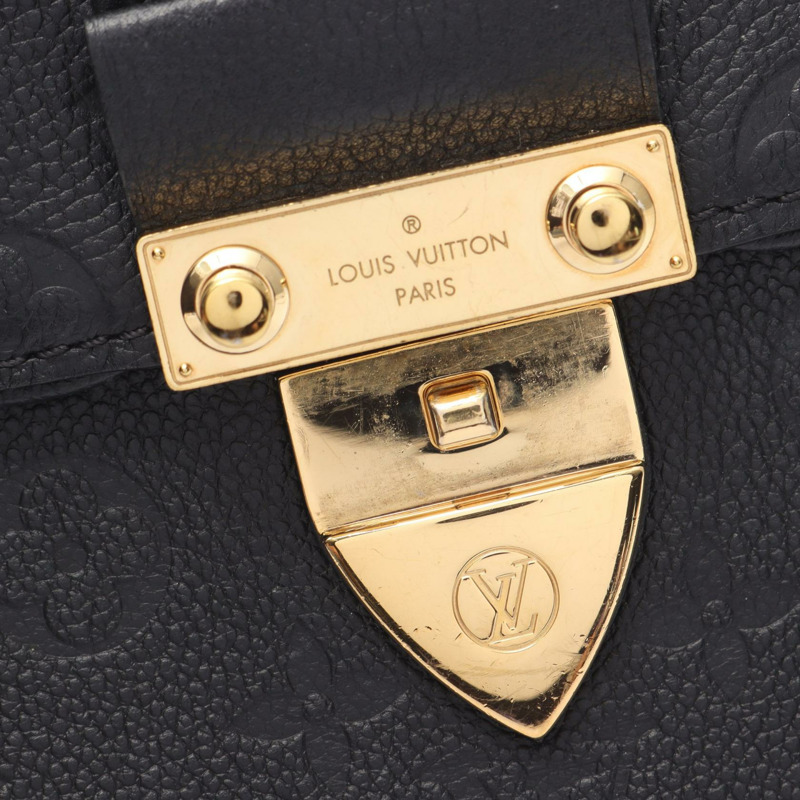 LOUIS VUITTON Saint Sulpice BB 鏈條單肩包 M44242 皮革黑色二手 LV-5