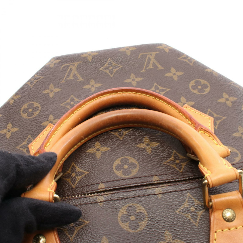 LOUIS VUITTON Speedy 30 手提包 M41526 Monogram 帆布皮革棕色二手女士-5