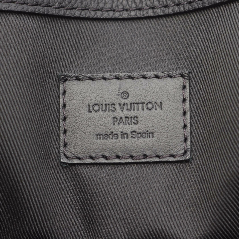 LOUIS VUITTON Takeoff 手提包 單肩包 M57308 Aerogram 皮革 黑色 二手 男士-3