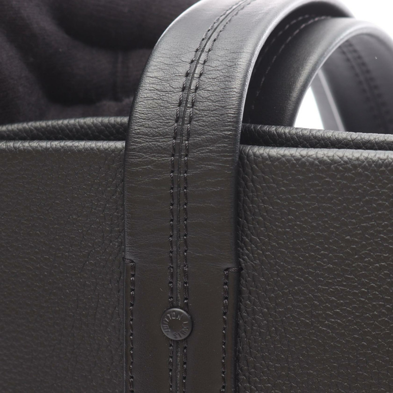 LOUIS VUITTON Takeoff 手提包 單肩包 M57308 Aerogram 皮革 黑色 二手 男士-6