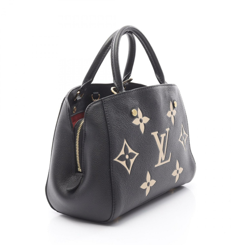 路易威登 Montaigne BB 斜背包手提包 M45778 Monogram empreinte Noir 二手-1