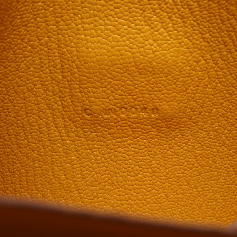 HERMES Click 16 斜背包 Chevre 皮革 黃色 Sun 二手 SHW C-4