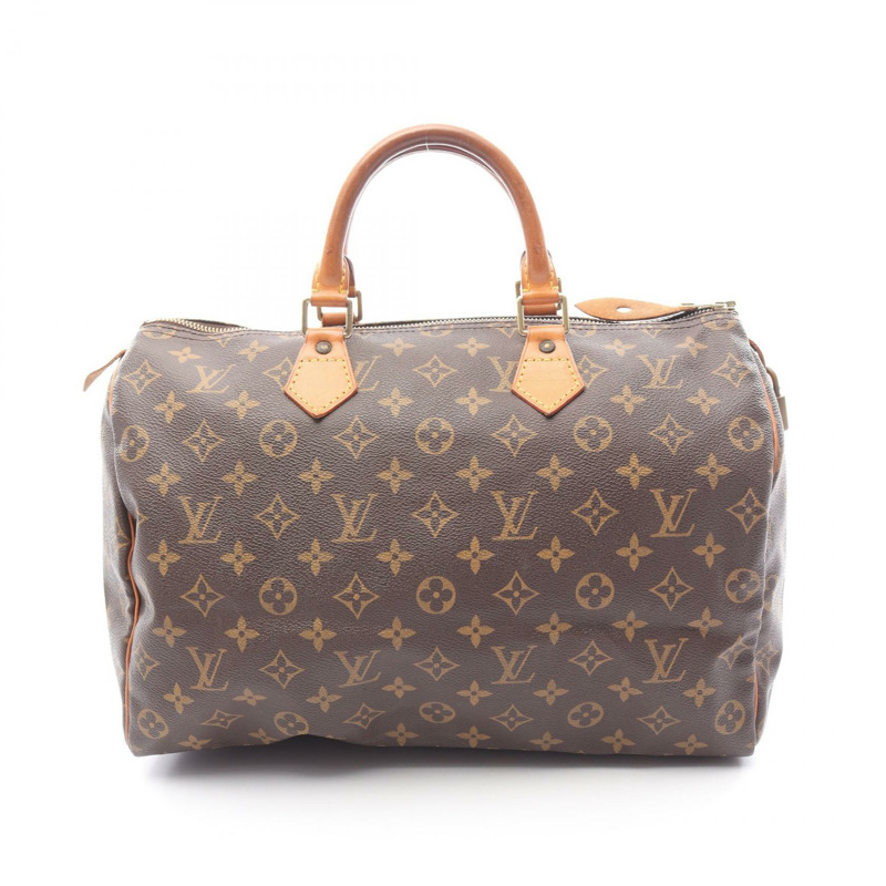 LOUIS VUITTON Speedy 35 手提包 M41524 Monogram 帆布 棕色 二手 女士 LV-0