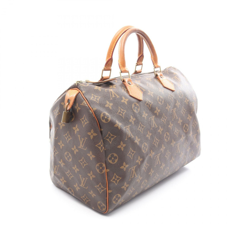 LOUIS VUITTON Speedy 35 手提包 M41524 Monogram 帆布 棕色 二手 女士 LV-1
