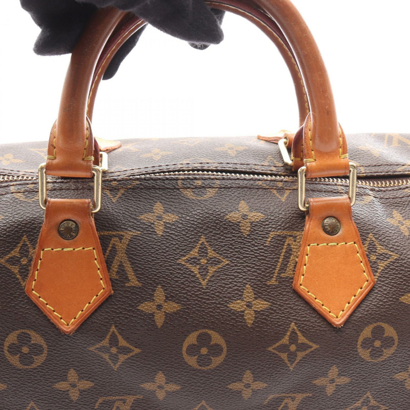 LOUIS VUITTON Speedy 35 手提包 M41524 Monogram 帆布 棕色 二手 女士 LV-13