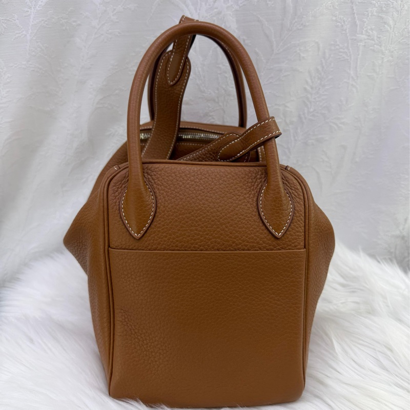 HERMES 愛馬仕 手袋 LINDY 30 37 單肩包/手提包 琳迪包 金棕色-1