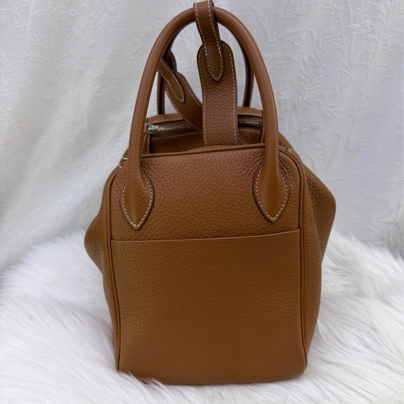 HERMES 愛馬仕 手袋 LINDY 30 37 單肩包/手提包 琳迪包 金棕色-3