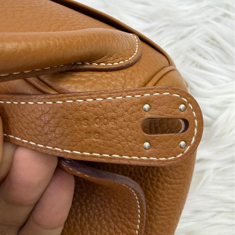 HERMES 愛馬仕 手袋 LINDY 30 37 單肩包/手提包 琳迪包 金棕色-10