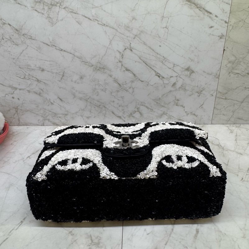 CHANEL黑白亮片MINI COCO/30-4