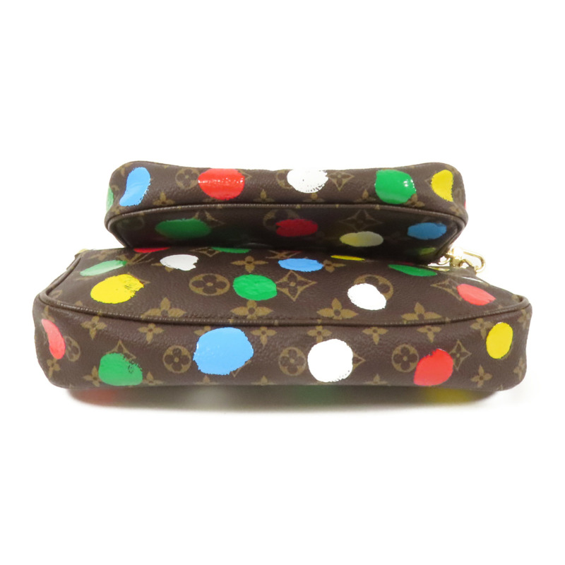 LOUIS VUITTON Monogram LV X YK Pochette金扣手挽肩背兩用袋-3