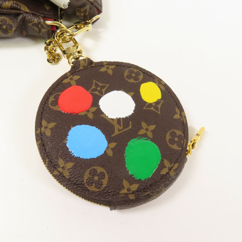 LOUIS VUITTON Monogram LV X YK Pochette金扣手挽肩背兩用袋-12