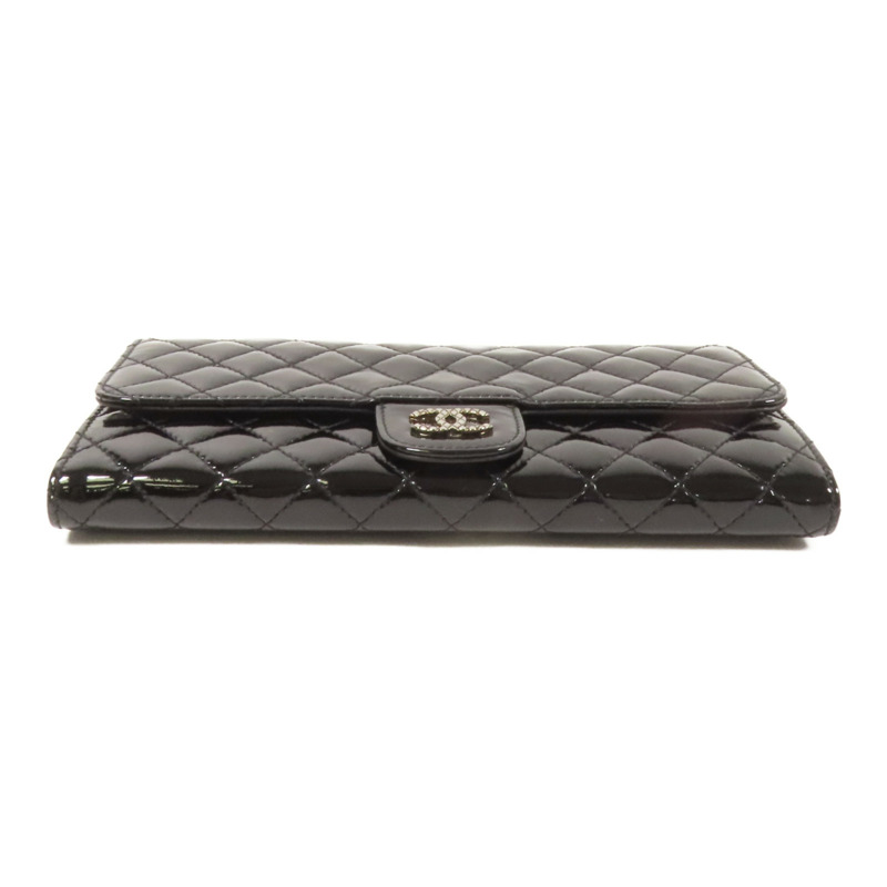 CHANEL 漆皮皮革WOC Wallet On Chain銀扣鏈帶肩背袋-3