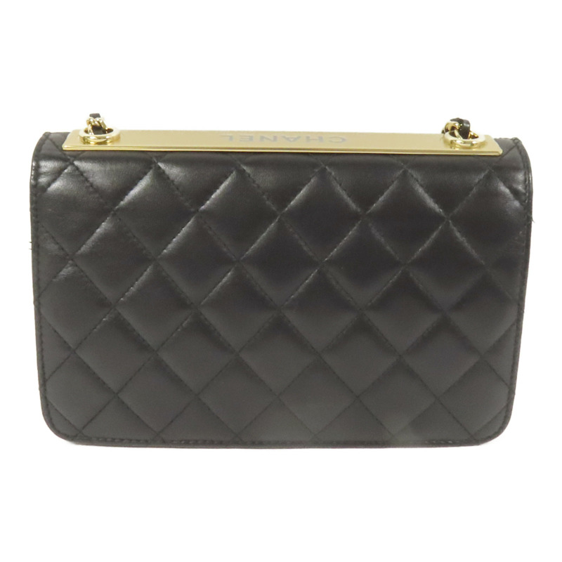 CHANEL 羊皮皮革Trandy CC WOC金扣鏈帶肩背袋-1