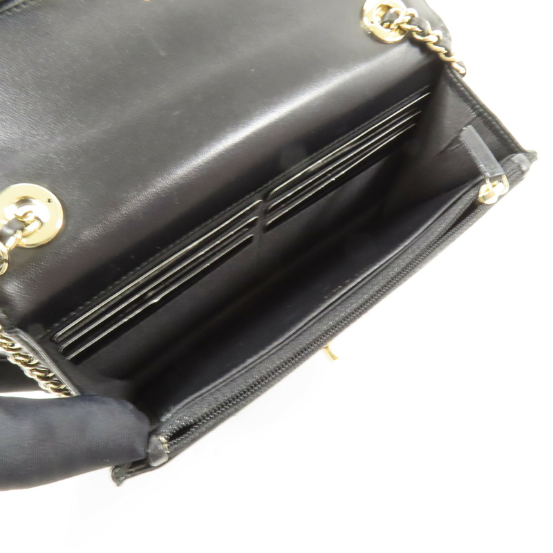 CHANEL 羊皮皮革Trandy CC WOC金扣鏈帶肩背袋-4