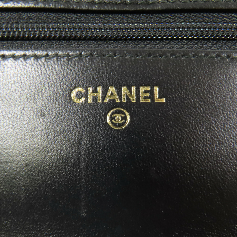 CHANEL 羊皮皮革Trandy CC WOC金扣鏈帶肩背袋-18