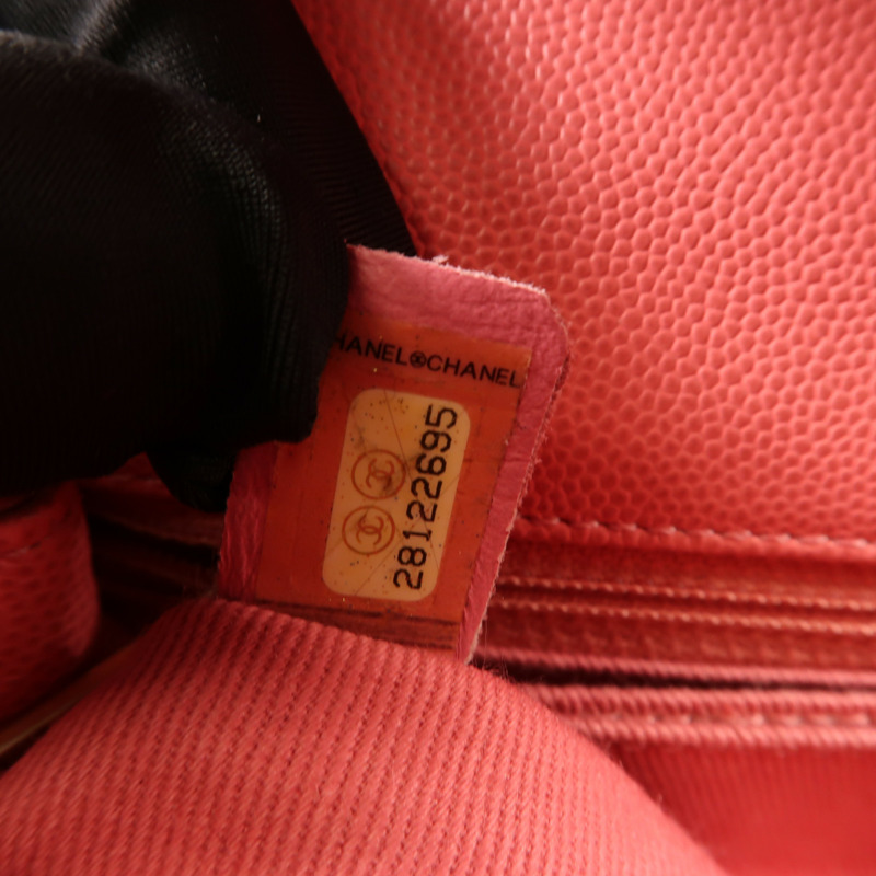 CHANEL 牛皮皮革Coco Handle Small金扣鏈帶手挽肩背兩用袋-12