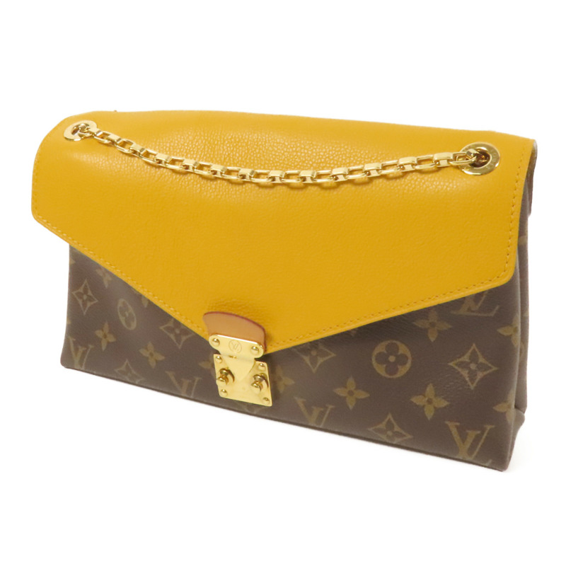 LOUIS VUITTON Monogram Pallas Chain Bag金扣鏈帶肩背袋-2